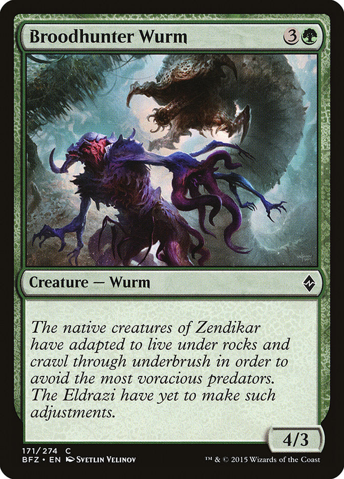 Broodhunter Wurm 171/274 (Battle for Zendikar)  | Chromatic Games