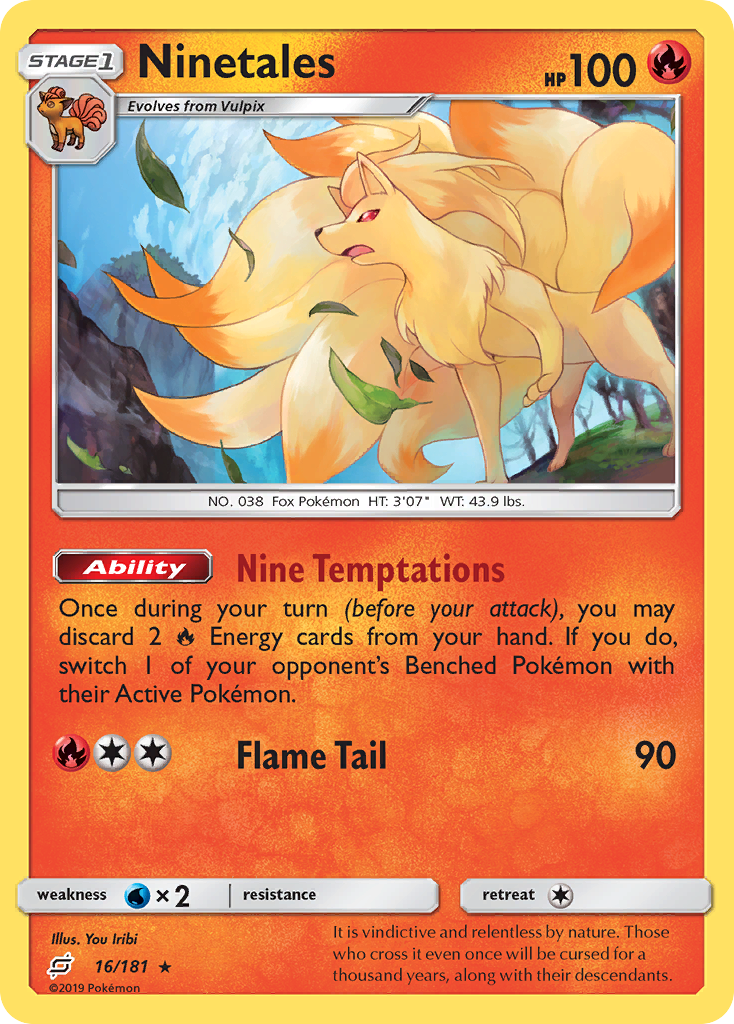 Ninetales (16/181) [Sun & Moon: Team Up] | Chromatic Games