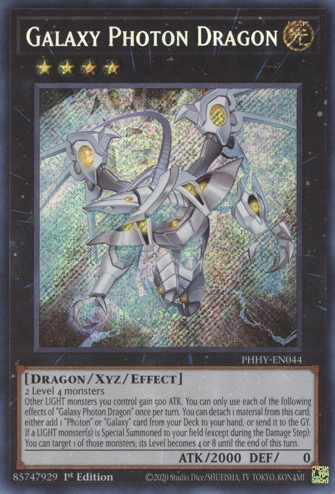 Galaxy Photon Dragon [PHHY-EN044] Secret Rare | Chromatic Games