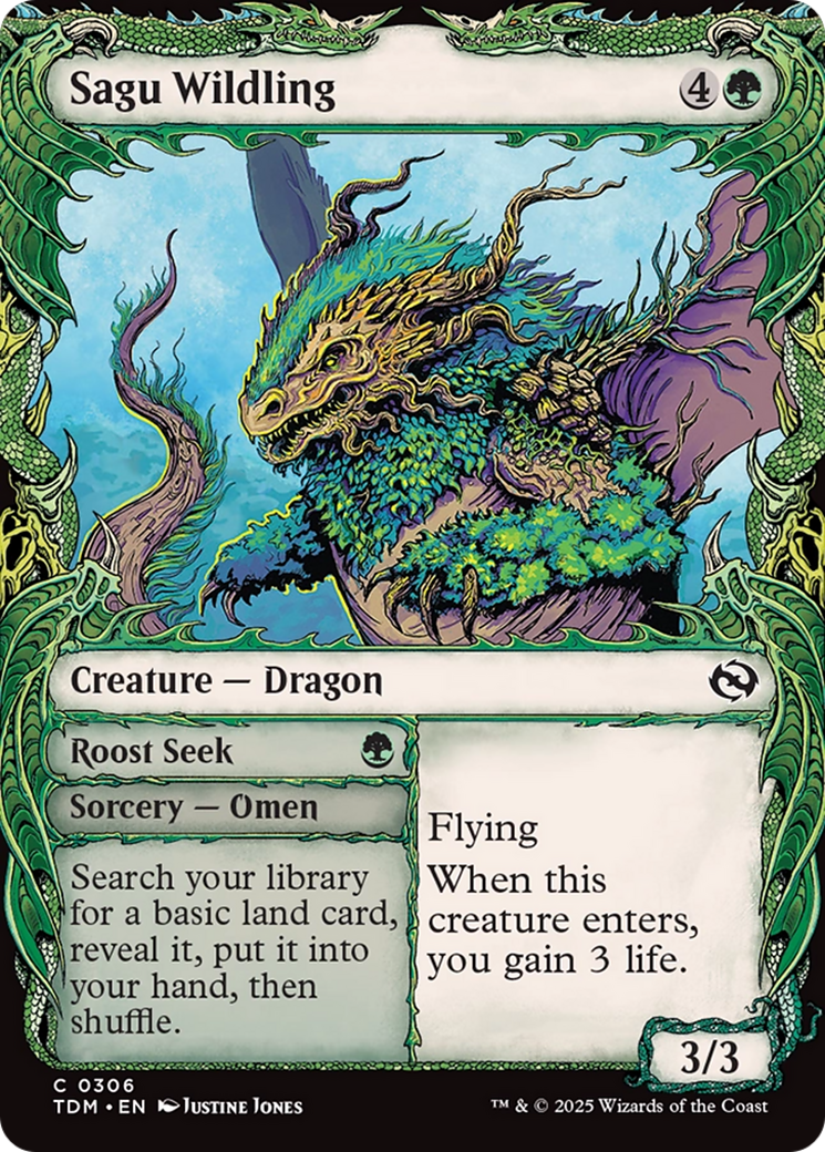 Sagu Wildling (Showcase) [Tarkir: Dragonstorm] | Chromatic Games