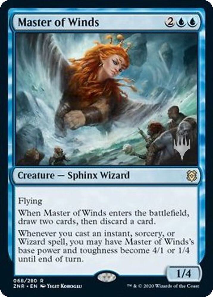 Master of Winds 68 (Promo Pack: Zendikar Rising)  - Foil | Chromatic Games