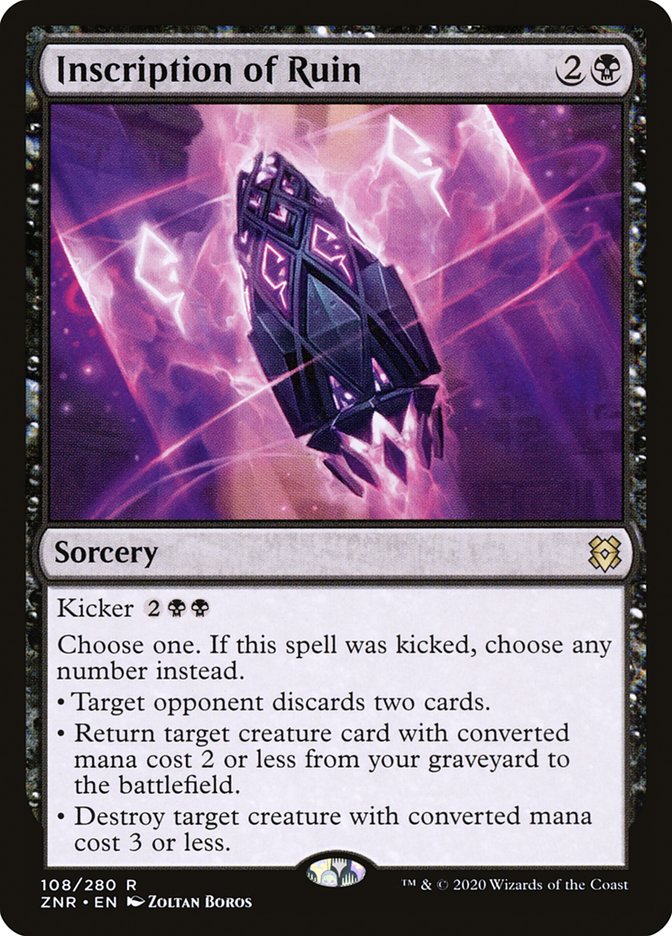 Inscription of Ruin 108/280 (Zendikar Rising)  | Chromatic Games