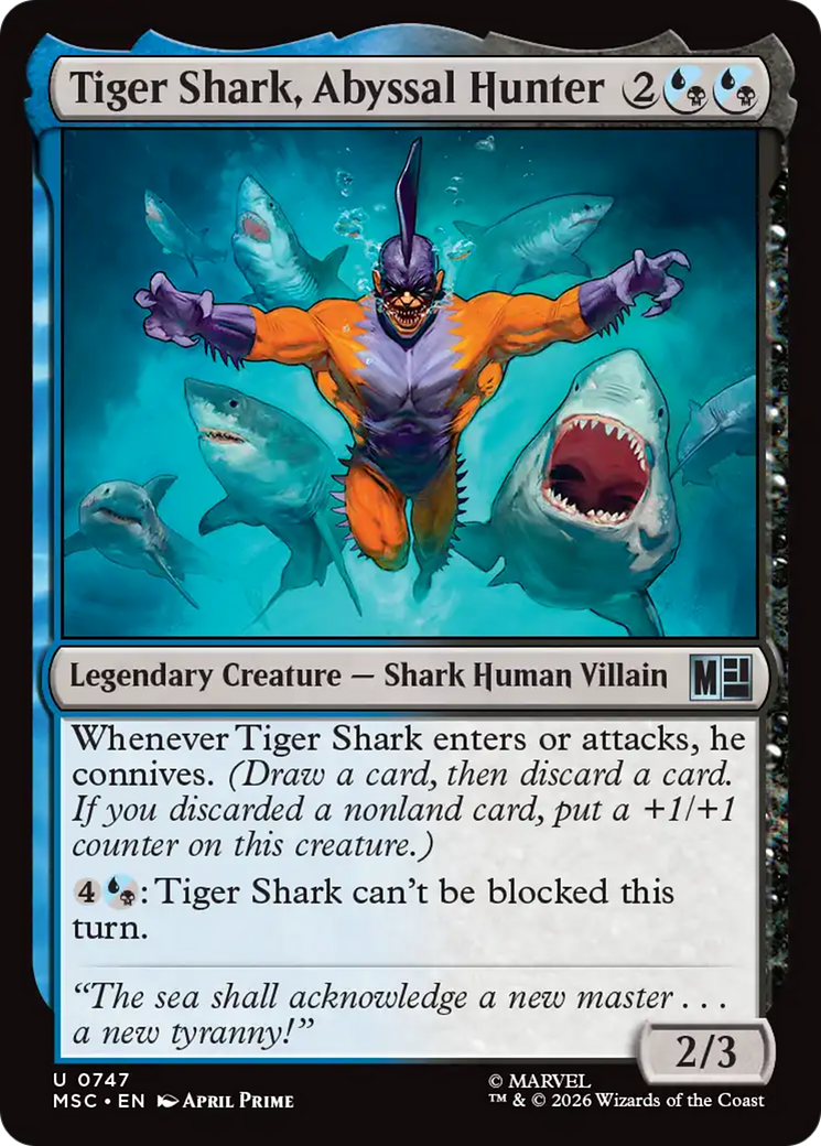 Tiger Shark, Abyssal Hunter [Marvel Super Heroes Commander] | Chromatic Games