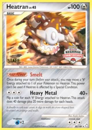 Heatran (30/146) (Regional Championships Staff) [Diamond & Pearl: Legends Awakened] | Chromatic Games