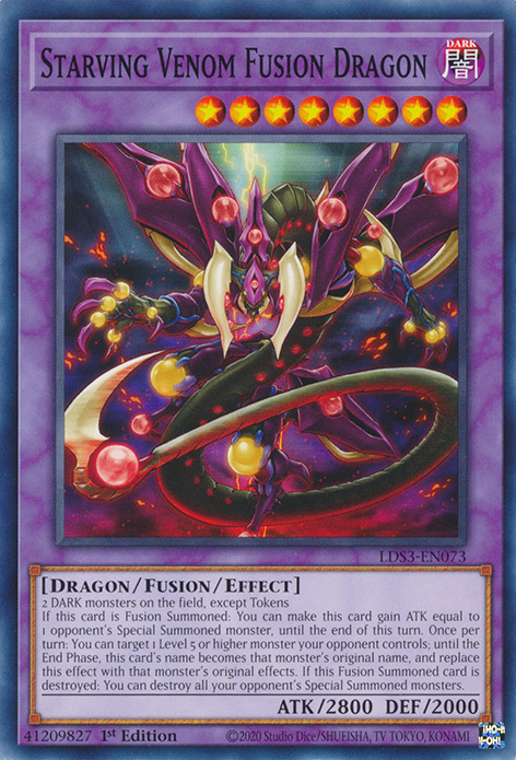 Starving Venom Fusion Dragon [LDS3-EN073] Common | Chromatic Games