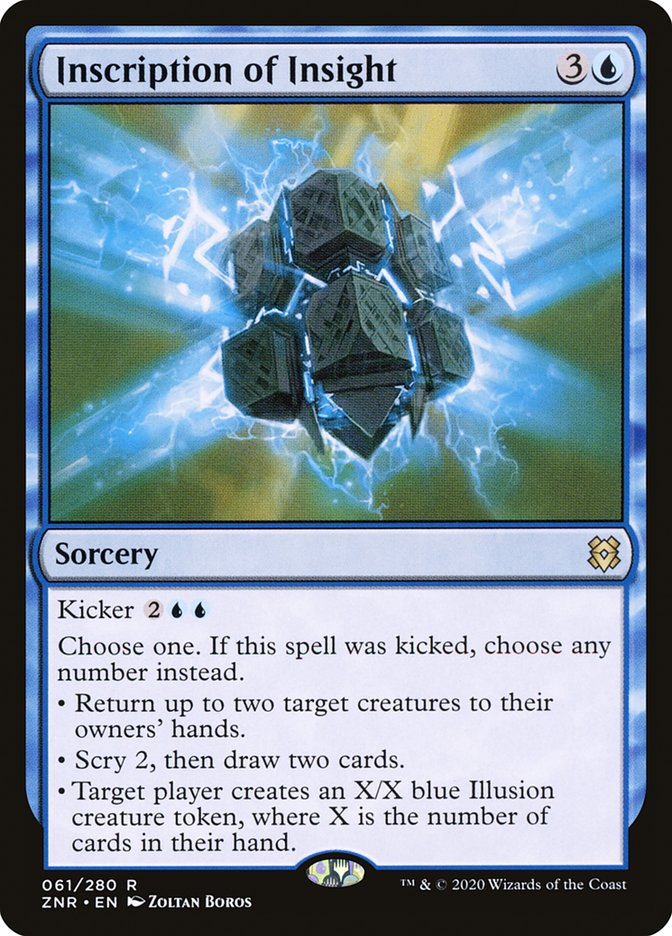 Inscription of Insight 61/280 (Zendikar Rising)  | Chromatic Games