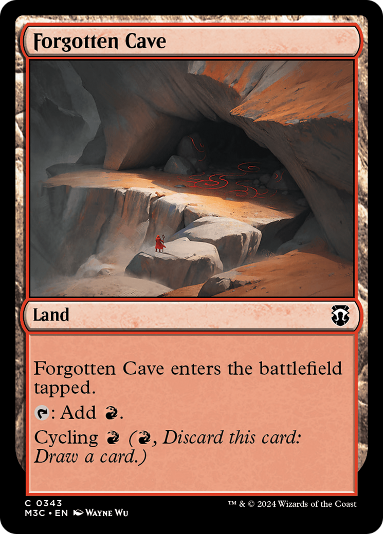 Forgotten Cave (Ripple Foil) [Modern Horizons 3 Commander] | Chromatic Games