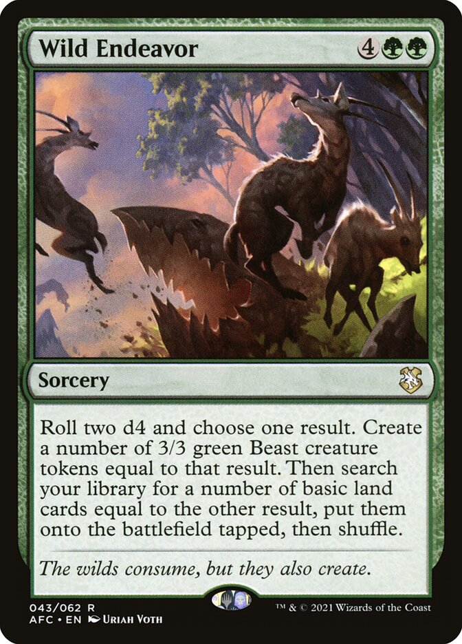Wild Endeavor 43/62 (Commander: Adventures in the Forgotten Realms)  | Chromatic Games