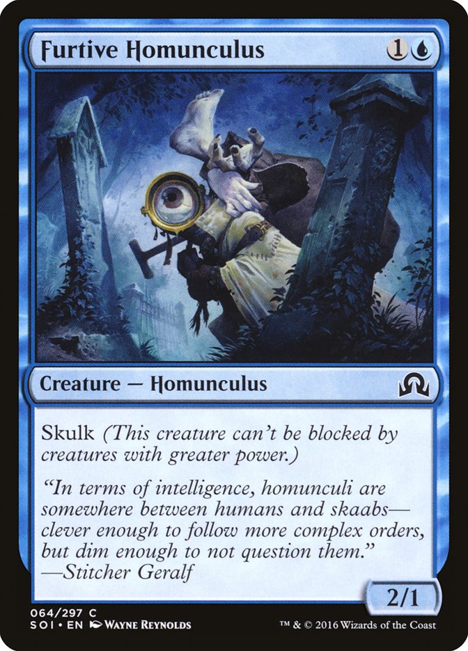 Furtive Homunculus 64/297 (Shadows over Innistrad)  | Chromatic Games