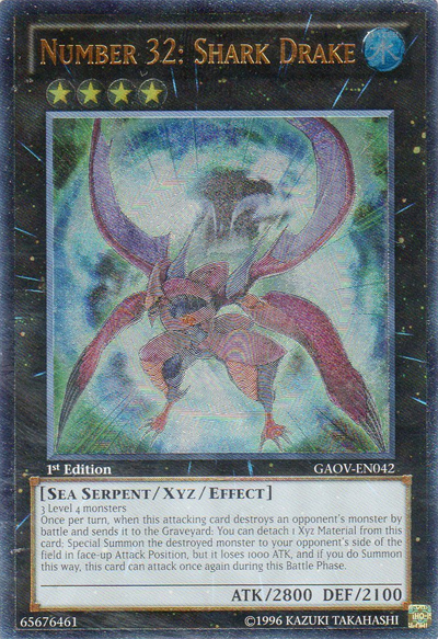 Number 32: Shark Drake [GAOV-EN042] Ultimate Rare | Chromatic Games