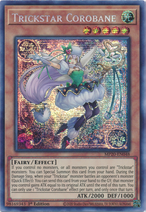 Trickstar Corobane [MP20-EN048] Prismatic Secret Rare | Chromatic Games