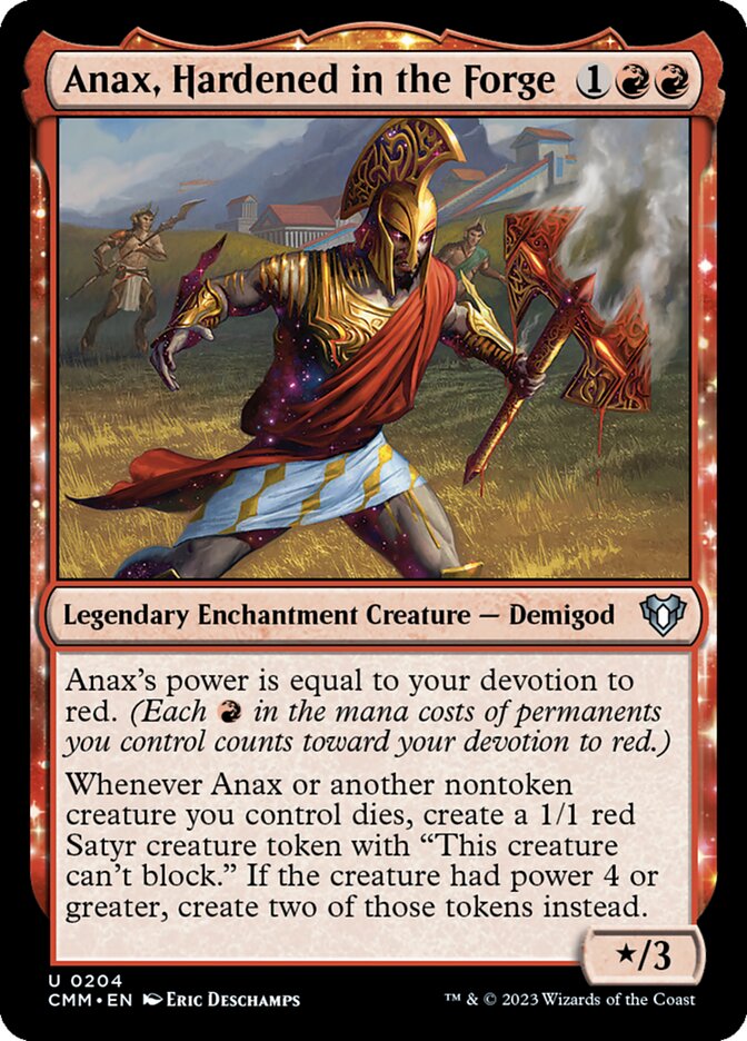 Anax, Hardened in the Forge 204/451 (Commander Masters)  - Foil | Chromatic Games