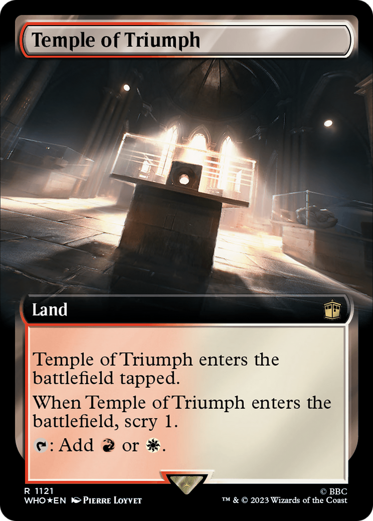 Temple of Triumph (Extended Art) (Surge Foil) [Doctor Who] | Chromatic Games