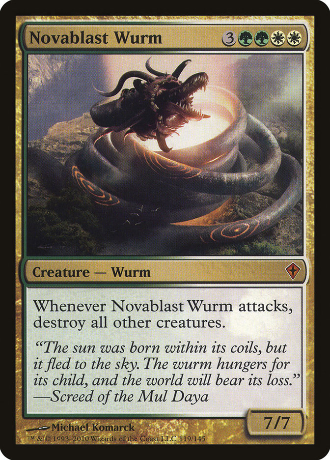 Novablast Wurm 119/145 (Worldwake)  | Chromatic Games