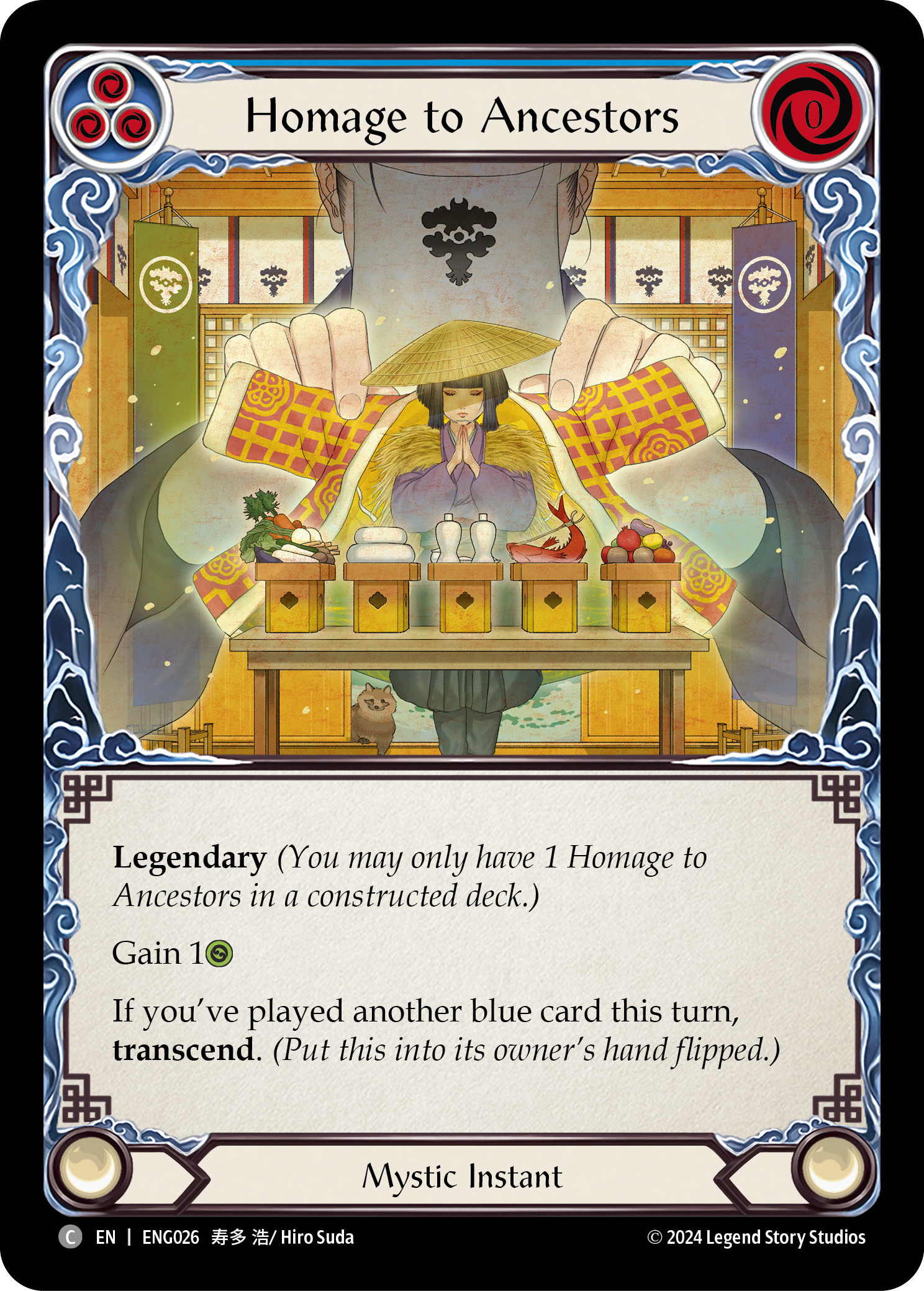Homage to Ancestors [ENG026] (Part the Mistveil Enigma Blitz Deck) | Chromatic Games