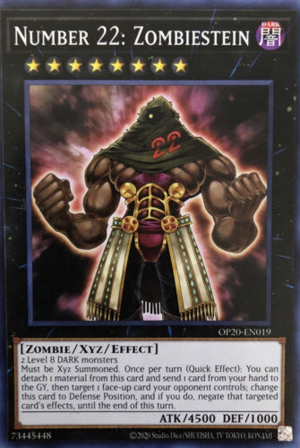 Number 22: Zombiestein [OP20-EN019] Common | Chromatic Games