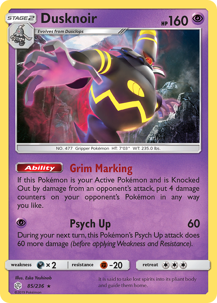 Dusknoir (85/236) [Sun & Moon: Cosmic Eclipse] | Chromatic Games