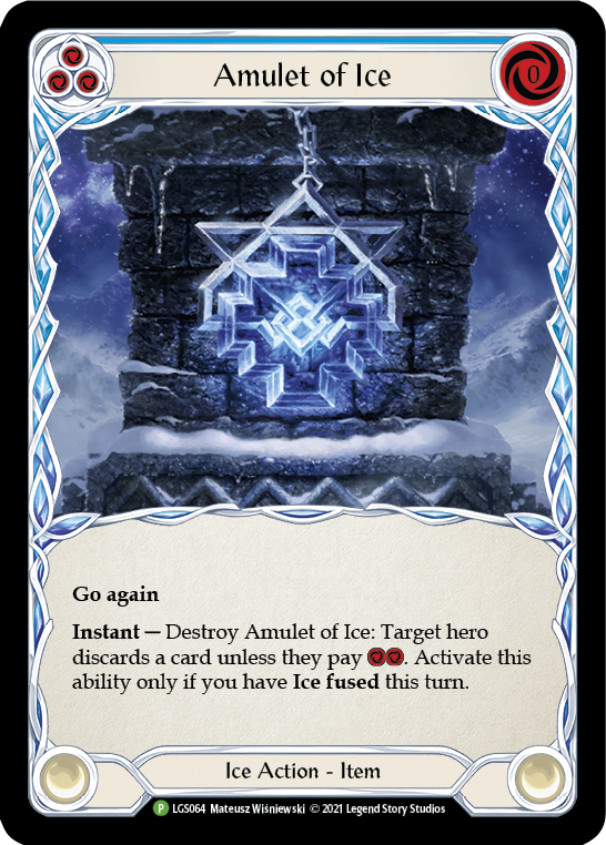 Amulet of Ice [LGS064] (Promo)  Cold Foil | Chromatic Games