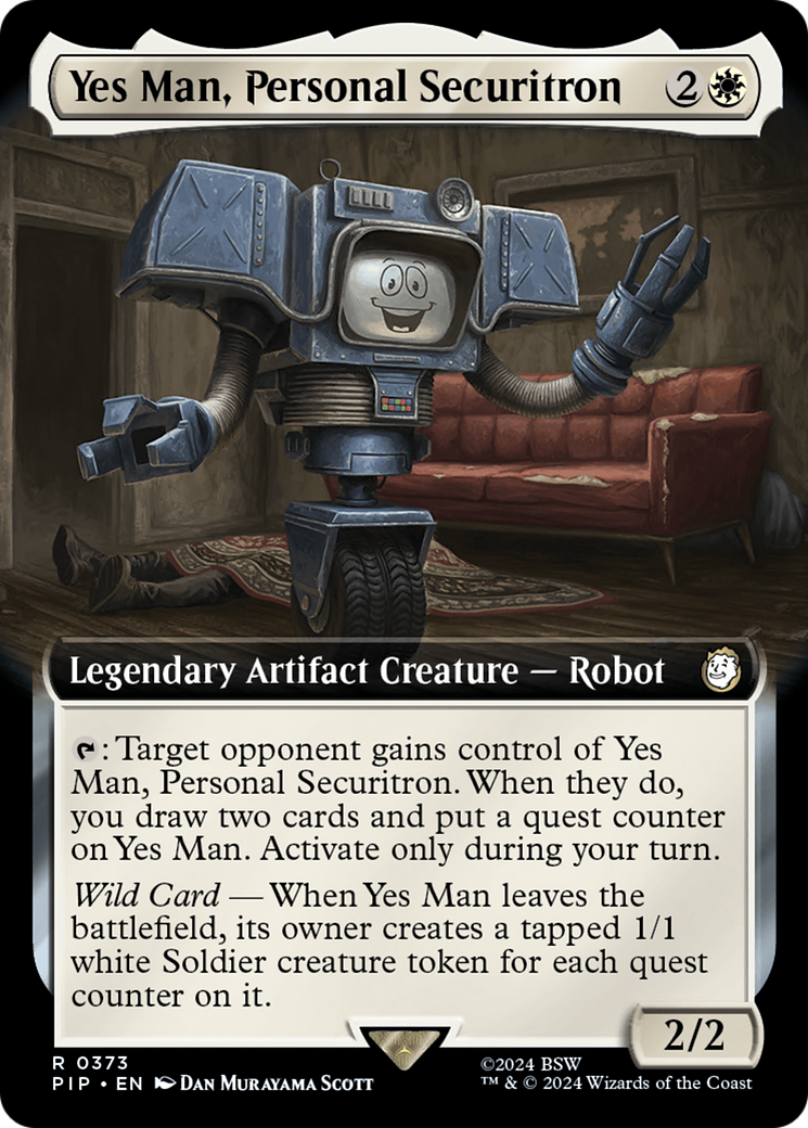 Yes Man, Personal Securitron (Extended Art) [Fallout] | Chromatic Games