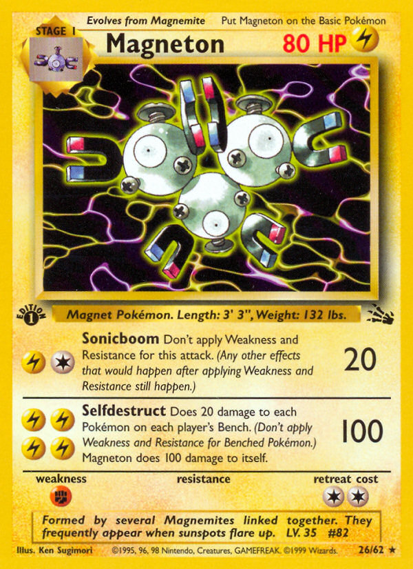 Magneton (26/62) [Fossil 1st Edition] | Chromatic Games