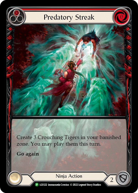 Predatory Streak (Red) [LGS122] (Promo)  Rainbow Foil | Chromatic Games