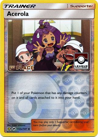 Acerola (112a/147) (League Promo 1st Place) [Sun & Moon: Burning Shadows] | Chromatic Games