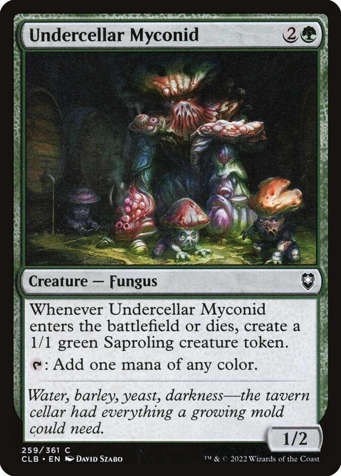 Undercellar Myconid 259 (Commander Legends: Battle for Baldur's Gate)  | Chromatic Games