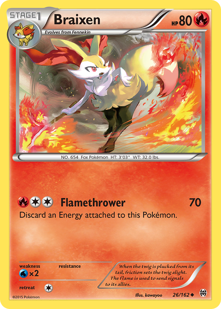 Braixen (26/162) [XY: BREAKthrough] | Chromatic Games