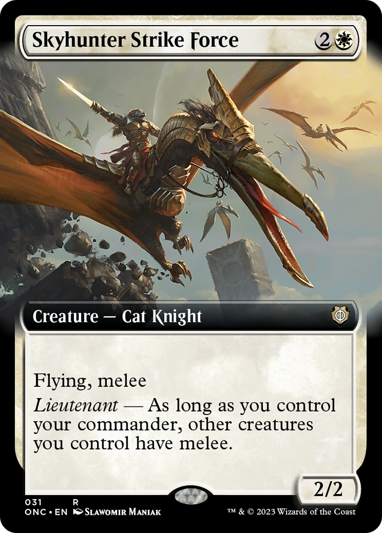 Skyhunter Strike Force (Extended Art) [Phyrexia: All Will Be One Commander] | Chromatic Games