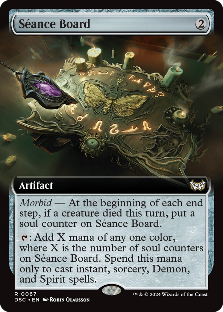 Seance Board (Extended Art) [Duskmourn: House of Horror Commander] | Chromatic Games