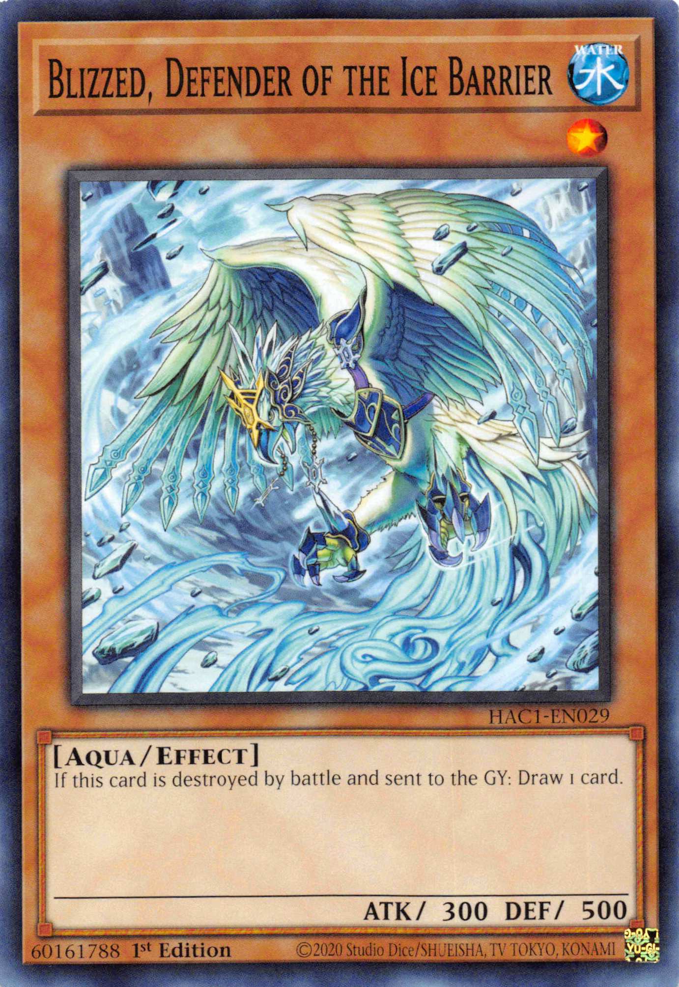 Blizzed, Defender of the Ice Barrier [HAC1-EN029] Common | Chromatic Games