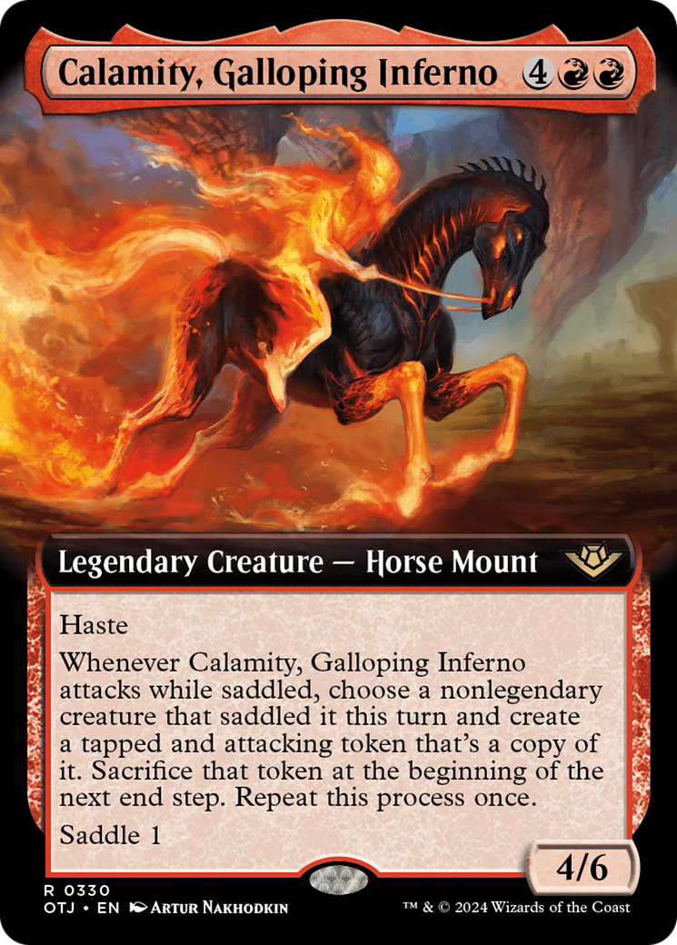 Calamity, Galloping Inferno (Extended Art) [Outlaws of Thunder Junction] | Chromatic Games