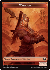 Goblin // Warrior Double-Sided Token [Tarkir: Dragonstorm Tokens] | Chromatic Games