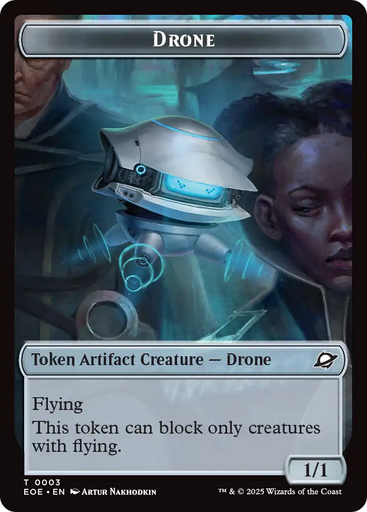 Robot // Drone Double-Sided Token [Edge of Eternities Tokens] | Chromatic Games