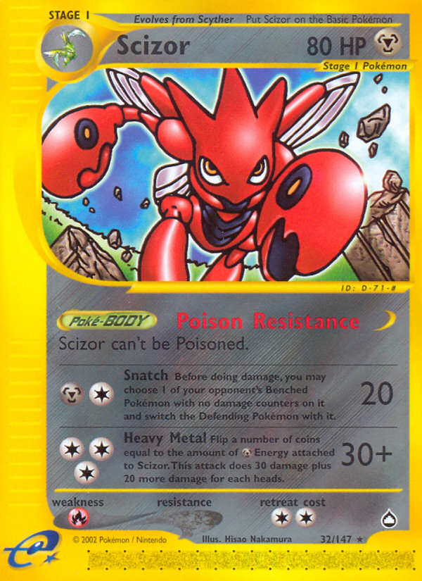 Scizor (32/147) [Aquapolis] | Chromatic Games