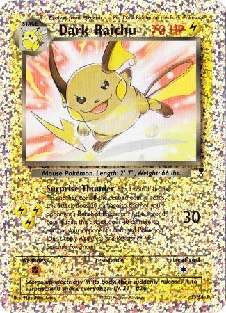 Dark Raichu (S3/S4) [Box Topper] | Chromatic Games