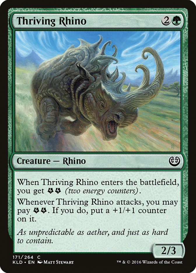 Thriving Rhino 171/264 (Kaladesh)  - Foil | Chromatic Games