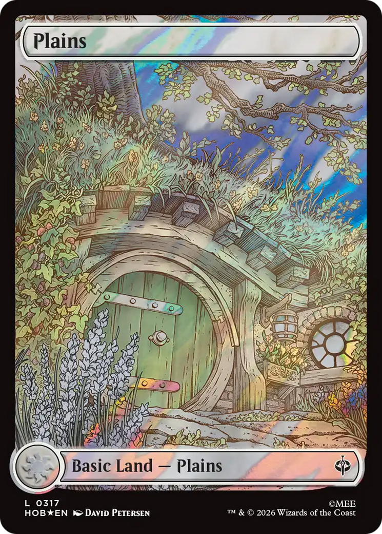 Plains (0317) (Surge Foil) [The Hobbit] | Chromatic Games