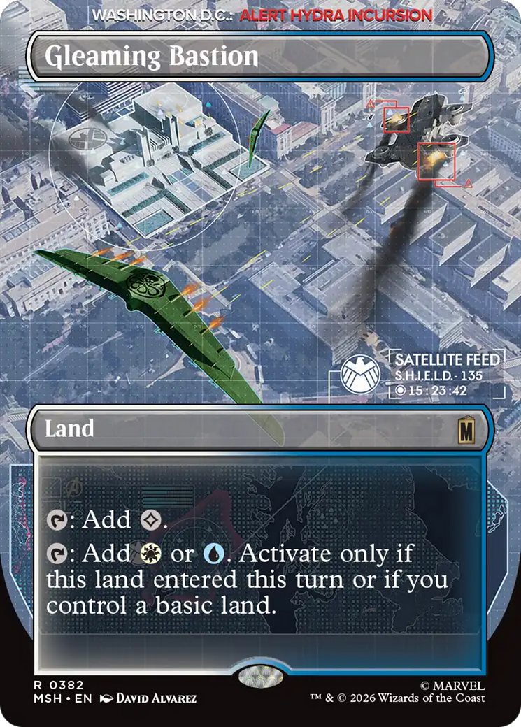 Gleaming Bastion (Borderless) [Marvel Super Heroes] | Chromatic Games