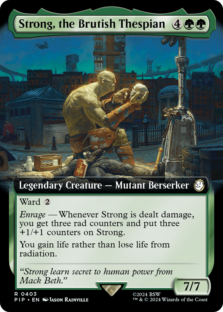 Strong, the Brutish Thespian (Extended Art) [Fallout] | Chromatic Games
