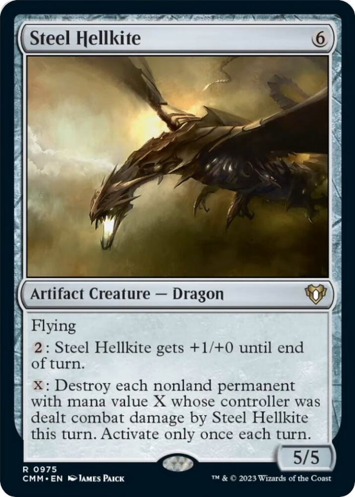 Steel Hellkite 975/451 (Commander Masters)  | Chromatic Games