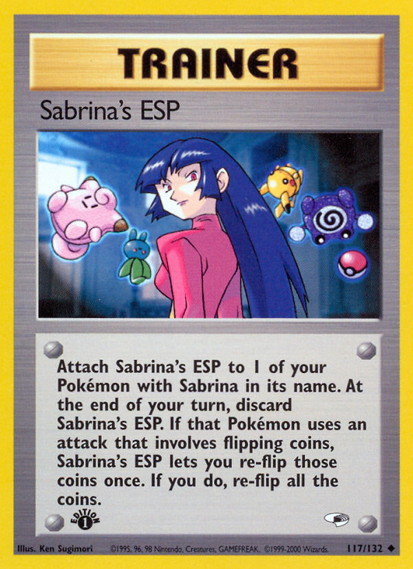 Sabrina's ESP (117/132) [Gym Heroes 1st Edition] | Chromatic Games