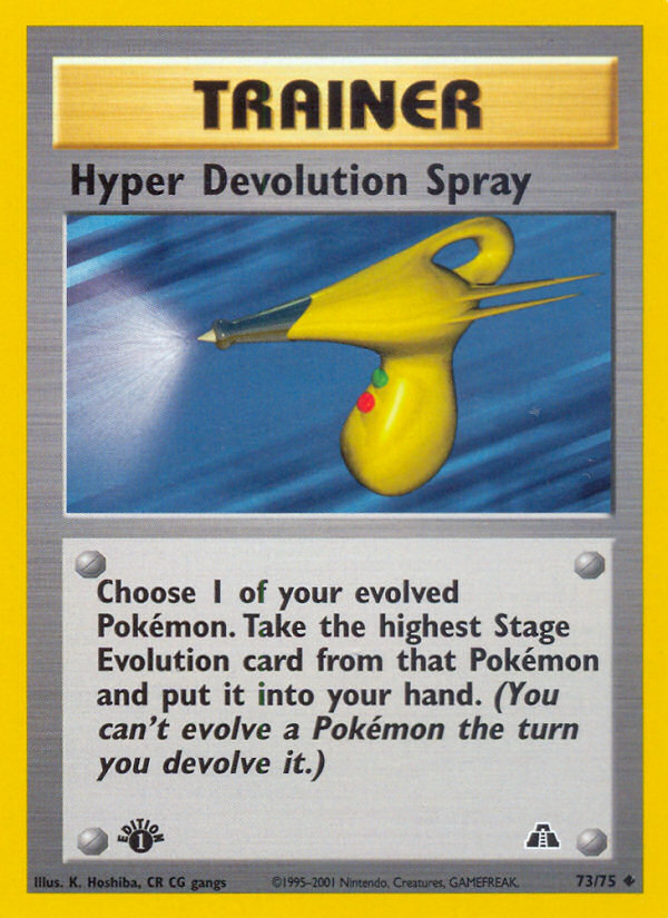 Hyper Devolution Spray (73/75) [Neo Discovery 1st Edition] | Chromatic Games