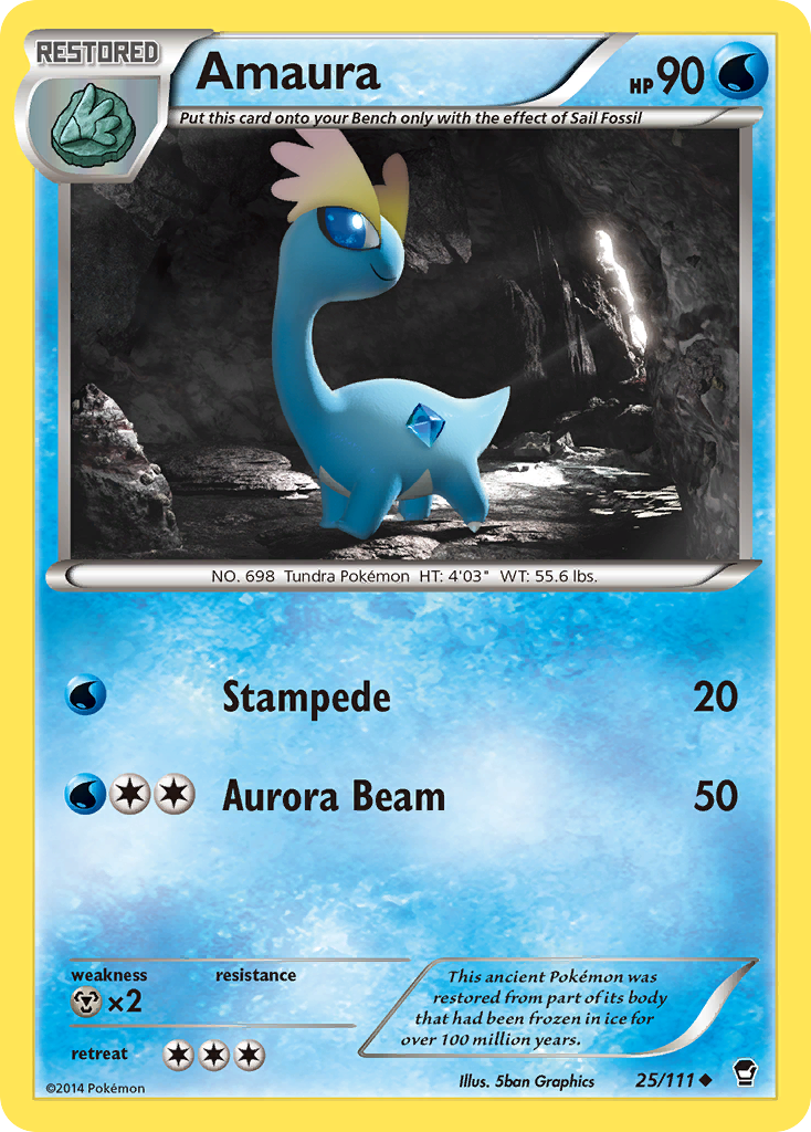 Amaura (25/111) [XY: Furious Fists] | Chromatic Games