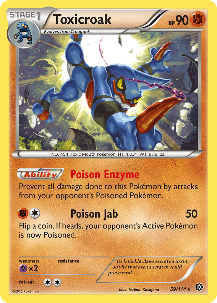 Toxicroak (59/114) [XY: Steam Siege] | Chromatic Games