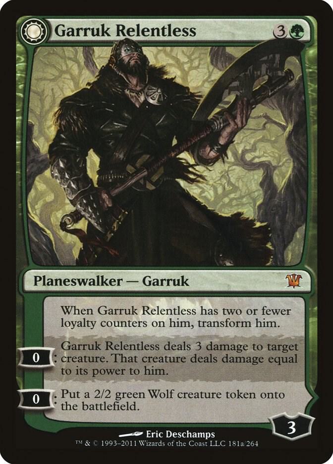 Garruk Relentless // Garruk, the Veil-Cursed 181/264 (Innistrad)  | Chromatic Games