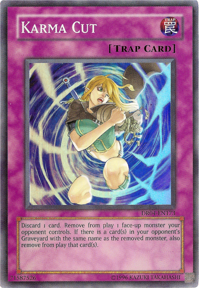 Karma Cut [DR04-EN173] Super Rare | Chromatic Games