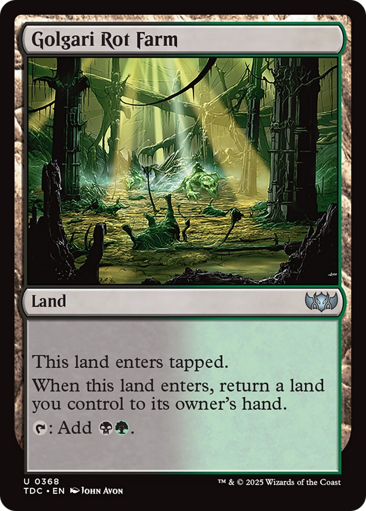 Golgari Rot Farm [Tarkir: Dragonstorm Commander] | Chromatic Games