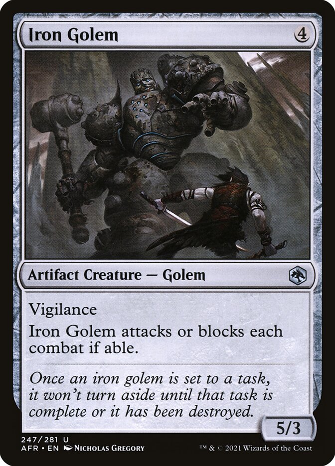 Iron Golem 247 (Adventures in the Forgotten Realms)  | Chromatic Games