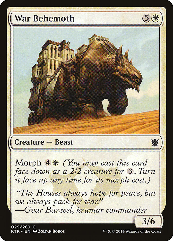 War Behemoth 29/269 (Khans of Tarkir)  | Chromatic Games